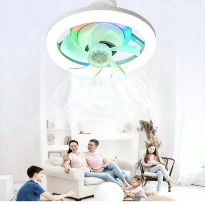 Ventilador de techo #VEN-42 CON LAMPARA LED