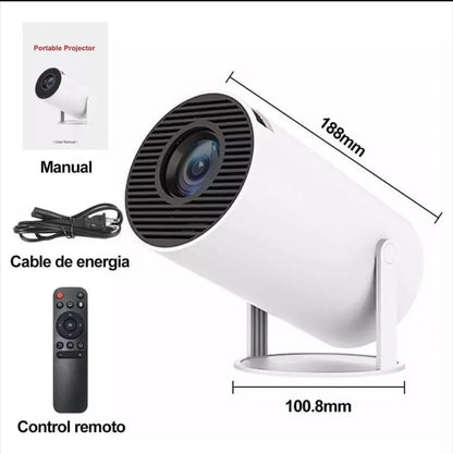 Proyector inteligente portátil HY300 H713 HD, inalámbrico, para teléfono móvil, resolución 720p 4k, para el hogar