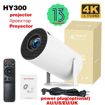 Proyector inteligente portátil HY300 H713 HD, inalámbrico, para teléfono móvil, resolución 720p 4k, para el hogar
