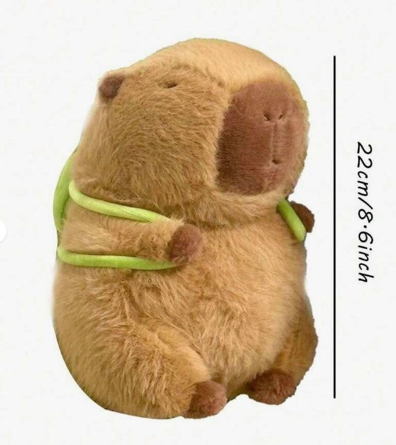 peluche de capibara de verano, juguete de peluche suave con simulación de capibara linda