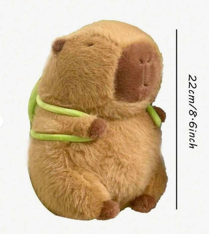 peluche de capibara de verano, juguete de peluche suave con simulación de capibara linda