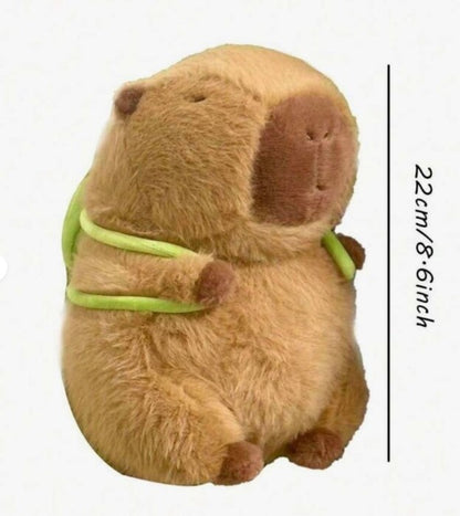 peluche de capibara de verano, juguete de peluche suave con simulación de capibara linda