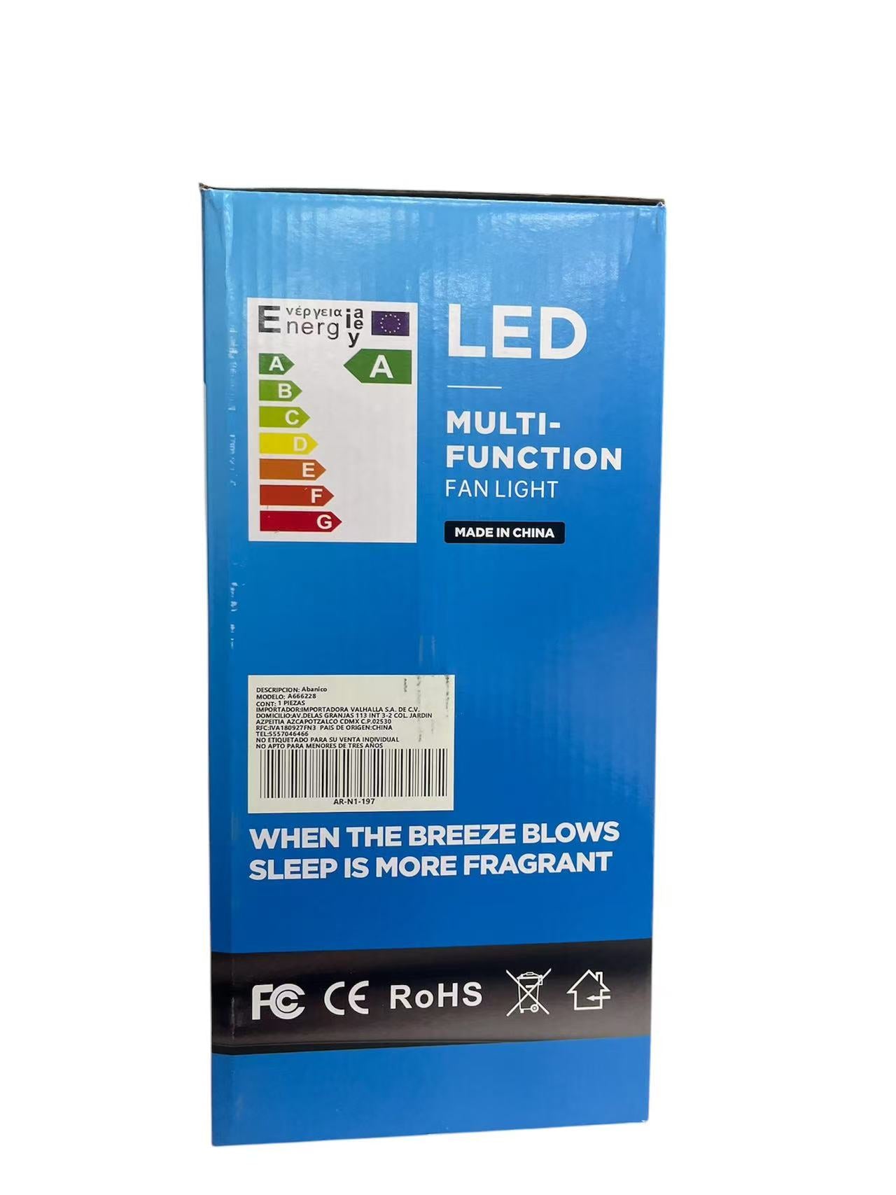 Ventilador de techo # N1-197  C/ LED