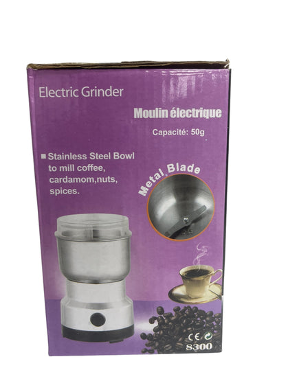 Moledor electrico para granos de café, hierbas y especias